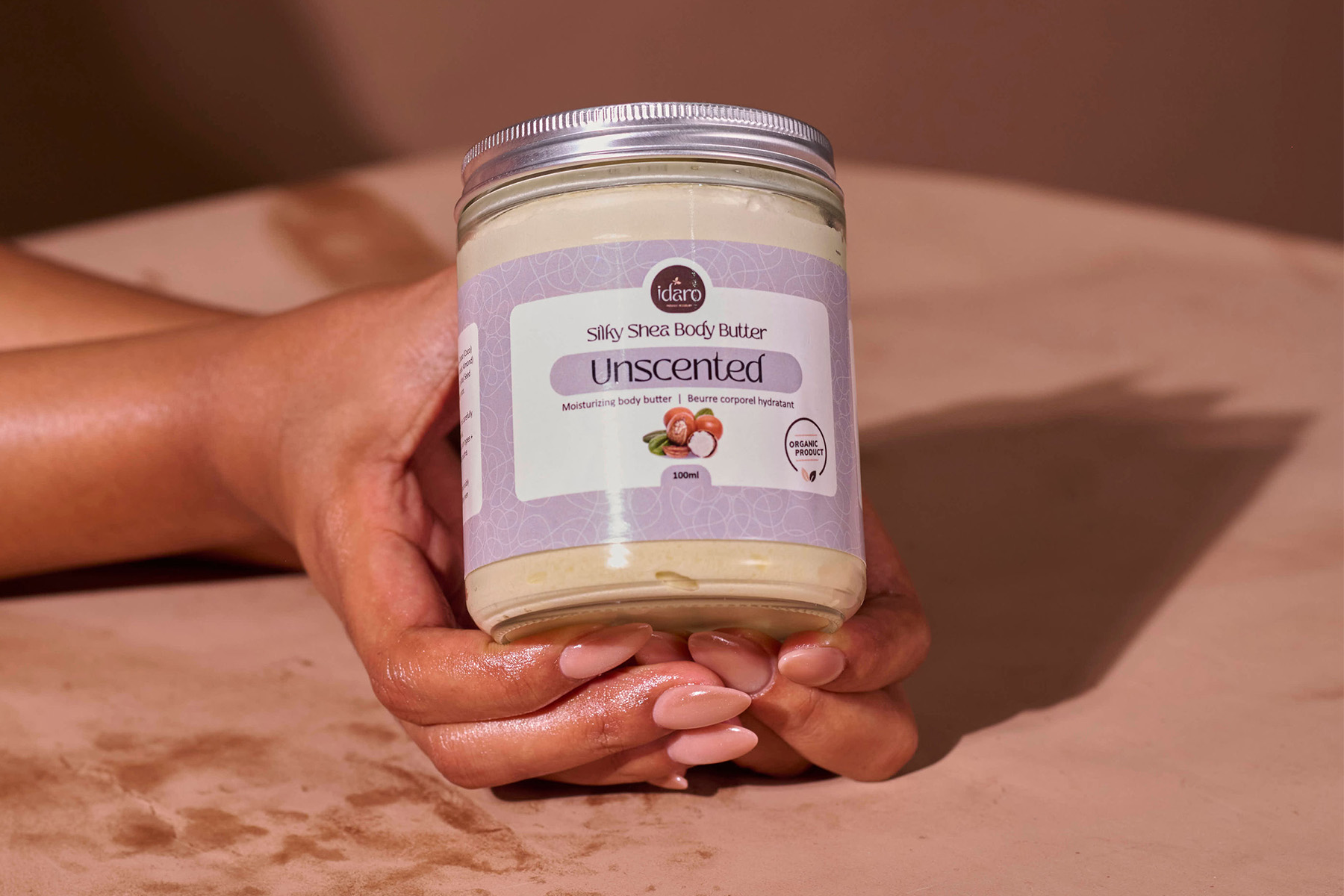 Idaro Unscented Silky Shea Body Butter jar